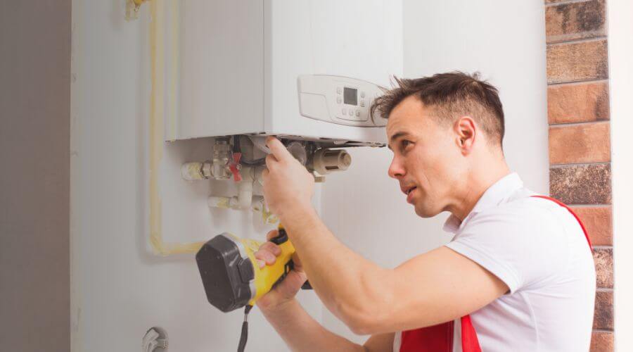 Local tankless water heater installation in Hartsville, IN